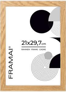 Dębowa ramka na zdjęcia w rozmiarze 21x29,7 cm FRAMAI®