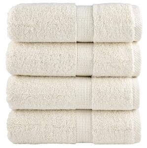 Ręczniki myjące premium solund 4 szt. kremowe 30x30 cm 600 GSM