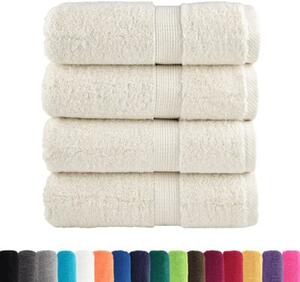 Ręczniki myjące premium solund 4 szt. kremowe 30x30 cm 600 GSM