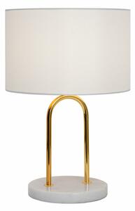 Lampa stołowa okrągła biała CARLOS