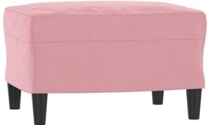 Sofa 3-osobowa z podnÃ³Å¼kiem, rÃ³Å¼owa, 180 cm, aksamitem