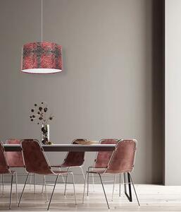 Czerwono-biała lampa wisząca nad stół z wzorem - S374-Ardela