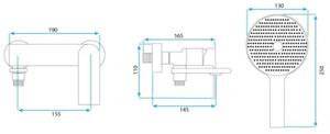Bateria Wannowa REA MY2102-3C VENETA Chrom