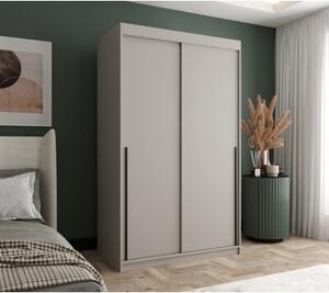 Szafa przesuwna Garderoba SIMA T 120 kaszmir + u. czarny