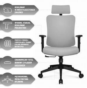 Fotel HELL'S CHAIR HC-1041 Szary