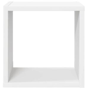 Półki ścienne kostki, 2 szt., białe, 26x15x26 cm