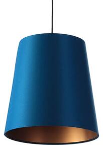 Granatowo-miedziana lampa wisząca glamour - S402-Arva