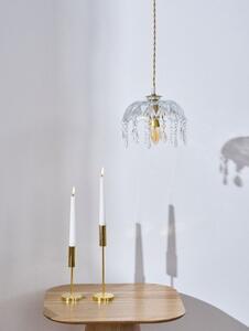 Sinsay - Szklana lampa wisząca z kryształkami - biały