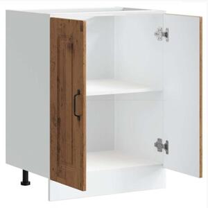 Szafka pod zlewozmywak, kalmar, stare drewno, 60x46x81,5 cm