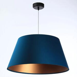 Granatowa lampa wisząca dzwon glamour - S406-Ohra