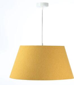 Żółto-biała lampa wisząca dzwon - S410-Egida