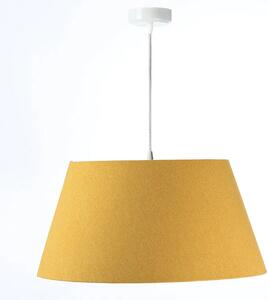 Żółto-miedziana lampa wisząca stożek - S410-Egida
