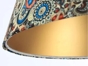 Welurowa lampa wisząca w rustykalne wzory - S412-Najra