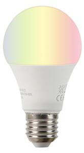 Luk Nowoczesna lampa łuk miedź klosz biały z LED E27 WiFi Smart - Arc Basic Oswietlenie wewnetrzne