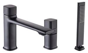 Bateria wannowa 3-otworowa GranMaster EVELO Czarny Mat z natryskiem 1 szt