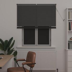 Żaluzja wenecka pvc srebrnoszara 150x120 cm z regulacją światła i klipsem bezpieczeństwa