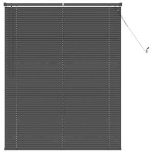 Żaluzja wenecka pvc srebrnoszara 150x120 cm z regulacją światła i klipsem bezpieczeństwa