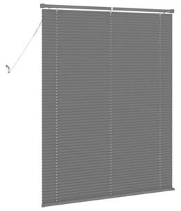 Żaluzja wenecka pvc srebrnoszara 150x120 cm z regulacją światła i klipsem bezpieczeństwa