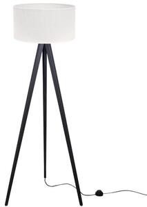 Lampa podłogowa trójnóg czarny Light Home LH Juta 1xE27 45cm abażur walec biały