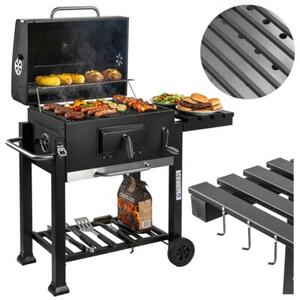 Grill ogrodowy węglowy GOCKOWIAK Vulcan Zamykany, na kółkach, termometr, popielnik