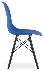 Zestaw niebieskich minimalistycznych krzeseł - Naxin 3S
