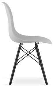 Komplet szarych krzeseł minimalistycznych 4 szt. - Naxin 3S