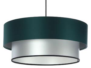 Srebrno-zielona nowoczesna lampa wisząca - S417-Melux