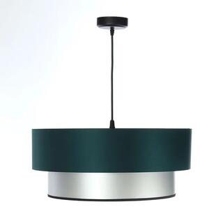 Srebrno-zielona nowoczesna lampa wisząca - S417-Melux
