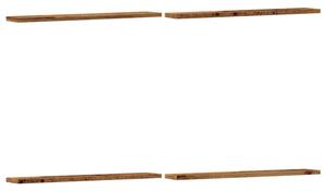 Półki na książki, 4 szt., kolor starego drewna, 60x10x1,5 cm
