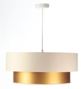 Złoto-kremowa lampa wisząca glamour - S419-Nilda