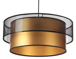 Złoto-czarna lampa wisząca glamour z siatki - S421-Karva