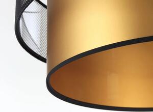 Złoto-czarna lampa wisząca glamour z siatki - S421-Karva