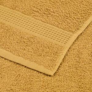 Ręczniki frogn 4 szt. złoty 100x200 cm 360 g/m²