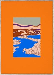 Plakat Orange Landscape