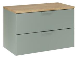 Zestaw mebli łazienkowych 80cm z blatem Aster Green