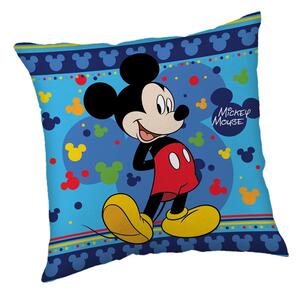 Polarowa poduszka dziecięca 40x40 cm Mickey "Blue" – Jerry Fabrics
