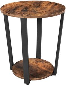 Okrągły stolik kawowy do salonu industrialnego - Evita