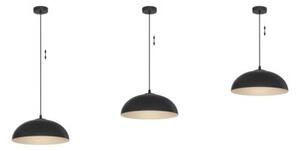 Lampa wisząca Light Home LH Misa 1xE27 klosz 37cm czarny/kaszmir