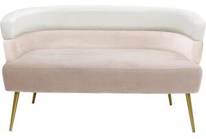 Sofa z aksamitu w stylu retro Sandwich (2-osobowa)