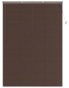 Żaluzja wenecka ciemnobrązowa z pvc 213 x 160 cm - eleganckie rozwiązanie do biur i gabinetów