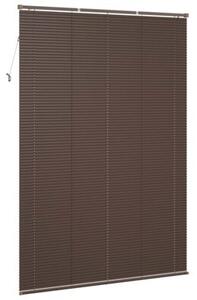 Żaluzja wenecka ciemnobrązowa z pvc 213 x 160 cm - eleganckie rozwiązanie do biur i gabinetów