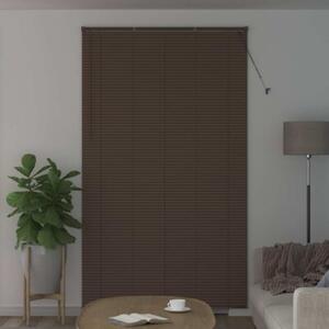 Żaluzja wenecka ciemnobrązowa z pvc 213 x 160 cm - eleganckie rozwiązanie do biur i gabinetów