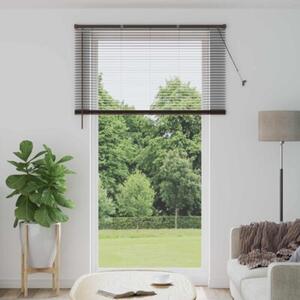 Żaluzja wenecka ciemnobrązowa z pvc 213 x 160 cm - eleganckie rozwiązanie do biur i gabinetów