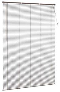 Żaluzja wenecka ciemnobrązowa z pvc 213 x 160 cm - eleganckie rozwiązanie do biur i gabinetów