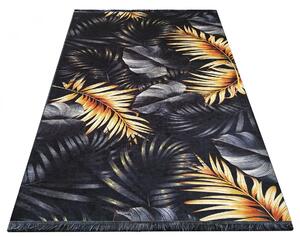 Prostokątny dywan z motywem liści - Akris 6