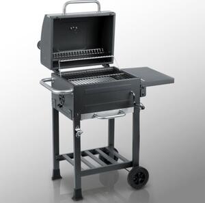 Grill węglowy ogrodowy Berdsen BD-894 komin stalowy ruszt 57x43 cm + termometr duży