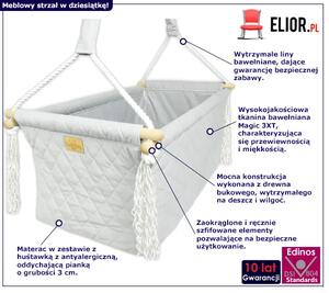 Huśtawka - łóżeczko z materacem - Pilio