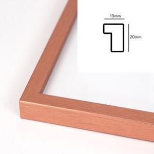 Ramka na zdjęcia 40x50 cm rama MDF ramki do zdjęć 50x40 cm kolor miedziany FRAMAI®