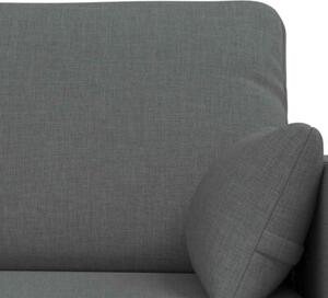 ModuÅowy zestaw sof ciemnoszary z metalowÄ ramÄ i ergonomicznym designem