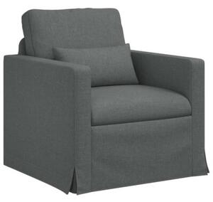 ModuÅowy zestaw sof ciemnoszary z metalowÄ ramÄ i ergonomicznym designem